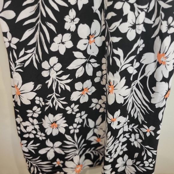 Denim & Co Navy & White Print Maxi Dress 100%cotton Medium - Picture 6 of 8